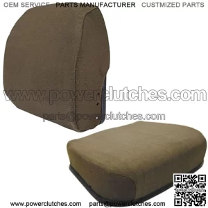 Fabric Seat Cushion Kit (Brown) Fits John Deere 4430 4440 4640 4840 4450 4650