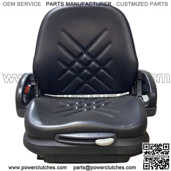Premium seat with integrated suspension fits Kubota R420 and R520 wheel loaders