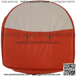 Orange and White Tractor Seat Cover Universal Fits Ford Fits John Deere