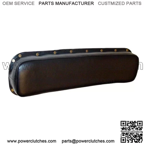 Black Seat Back Cushion with Brass Rivets Fits John Deere ABDGR