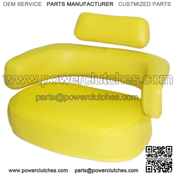 Set of 3 Yellow Seat Cushions for John Deere 3010 4010 4020 4320 4430 Tractor