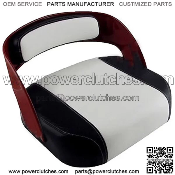 Black and White Vinyl Seat S371585AF Fits Case IH 200 230 240 330 340 460 Tractors