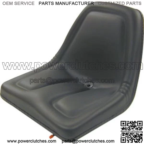 TMS444BL Black Michigan Style Seat with Rails Fits Multiple Makes and Models