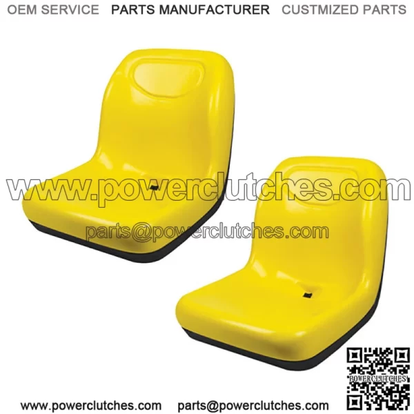 Set of 2 New Yellow Bucket Seats VG11696 Fits John Deere Fits Gator