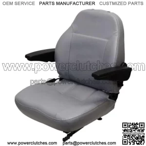 Grey Seat with Armrests Fits Exmark, Fits Toro Zero Turn Lawn Mowers
