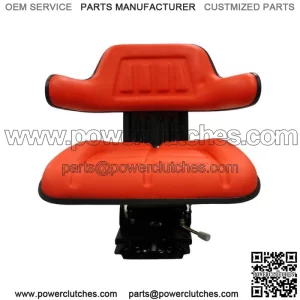 Height Adjustable Red Wrap Around Seat for Lawn Mower and Garden Tractor