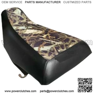HONDA TRX300 Fourtrax Seat Cover in HORNZ & BLACK Camo Marine Grade Leather (ST) (For: Honda)