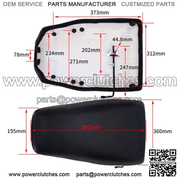 Complete OE Seat For Honda TRX 300 TRX300 FW Fourtrax 2X4 4X4 1988-2000 ATV NEW (For: Honda) - Image 2