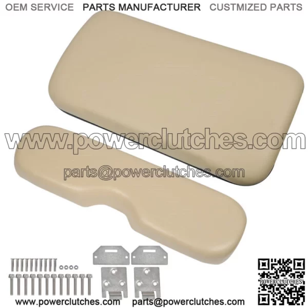 Golf Cart Tan Front Seat Cushion with Hardware For EZGO Medalist TXT 1994-2013