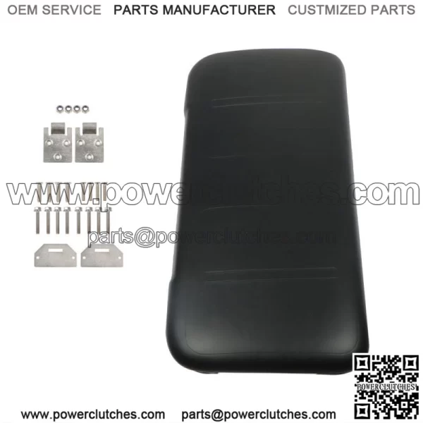Black Front Seat Bottom For EZGO Medalist TXT 1994-2013 Golf Cart Hardware Incl.