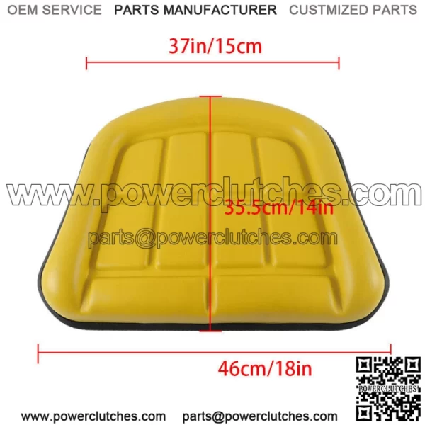 2 Piece Yellow Seat Cushion Set For John Deere 2030 2040 2440 2640 2350 2550 - Image 2