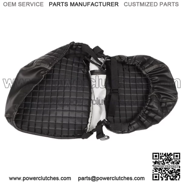 Black 4PCS Golf Carts Front And Rear Seat Covers For EZGO Medalist TXT 1994-2013 - Image 4