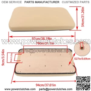 Golf Cart Front Seat Bottom Assembly For Club Car Precedent 2004-Up Replacement