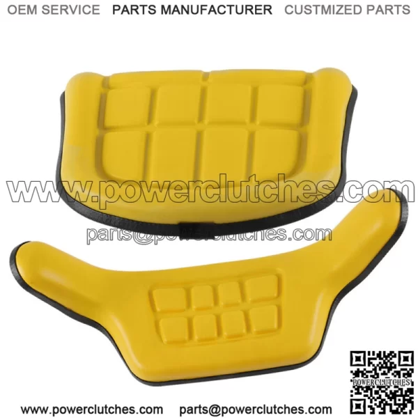 2 Piece Yellow Seat Cushion Set For John Deere 310 310A 310B 401 Backhoe Loader - Image 3
