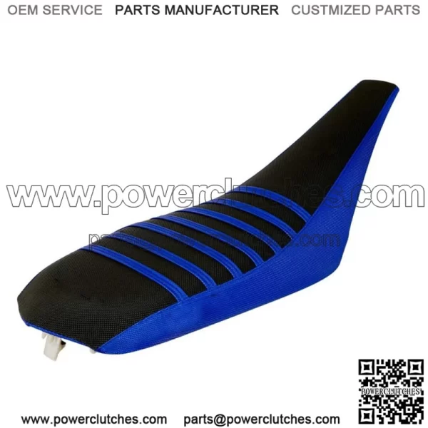 Yamaha 700 700 R Seat Cover 2006 - 2024 BLUE / BLACK / BLUE RIBS  #193 For: More than one vehicle