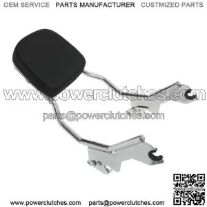 Chrome Standard Sissy Bar Upright Backrest For Softail Deluxe Heritage FXBB 18+