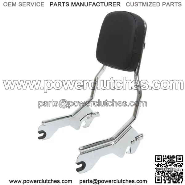 Chrome Standard Sissy Bar Upright Backrest For Softail Deluxe Heritage FXBB 18+ - Image 2