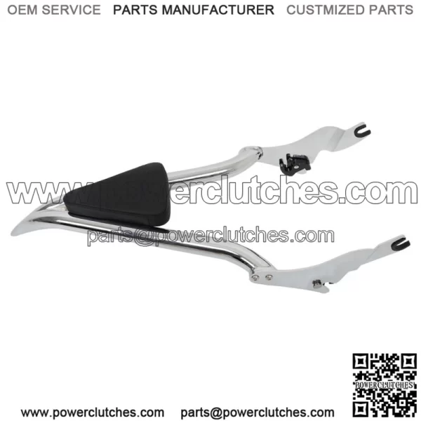 For CVO Touring Road King Glide Street Chrome New 22'' Backrest Sissy Bar - Image 3