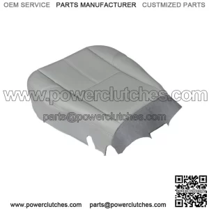 For 2007 2008-14 Chevy Silverado 1500 Driver Bottom Leatherette Seat Cover Gray