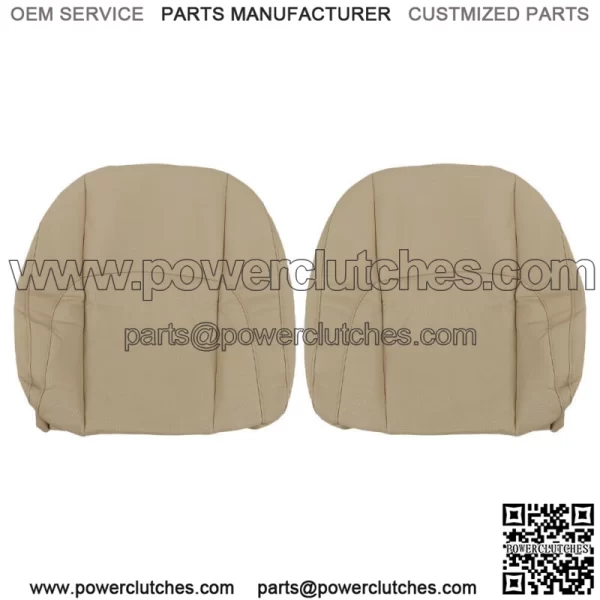 Seat Cover Driver&Passenger Bottom&Back Perforated Tan For 2007-2012 Lexus ES350 - Image 5