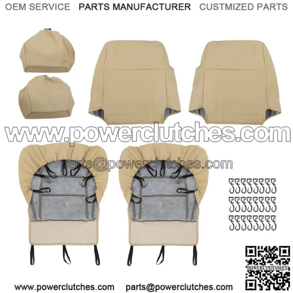 For Toyota 4Runner 1996-2002 Seat Cover Front Passenger Driver Bottom Top Beige - Image 5