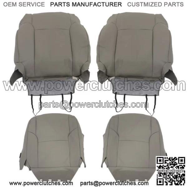 For 2003-2008 2009 Toyota 4Runner Front Passenger Driver Seat Cover Leather Gray