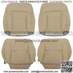 Front Pair Seat Cover For Ford F150 Lariat XLT 2004-2008 Bottom Back Tan Leather