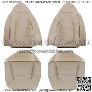 Seat Cover Front Driver&Passenger Side For 1999 2000 Ford F250 350 Lariat Tan