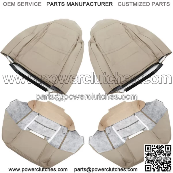 Seat Cover Front Driver&Passenger Side For 1999 2000 Ford F250 350 Lariat Tan - Image 4