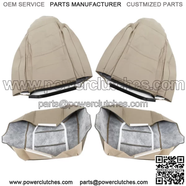 Seat Cover Front Driver&Passenger Side For 1999 2000 Ford F250 350 Lariat Tan - Image 5