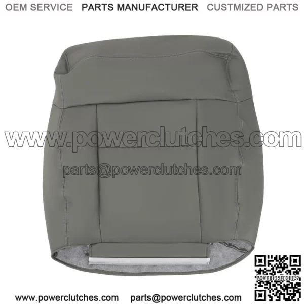 Front Pair Seat Cover Bottom&Top Leather Gray For 2004-2008 Ford F150 Lariat XLT - Image 2