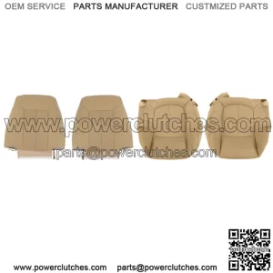 Driver Passenger Perforated Leather Seat Cover  For Ford F150 Lariat 2009-2014
