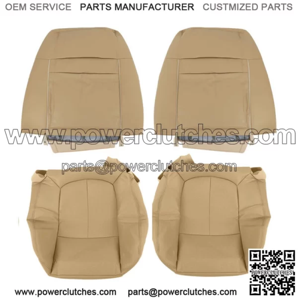 Driver Passenger Perforated Leather Seat Cover  For Ford F150 Lariat 2009-2014 - Image 4