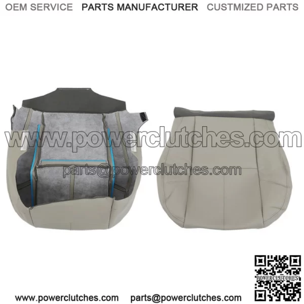 For 2007-2014 Chevy Tahoe GMC Sierra Bottom Driver&Passenger Leather Seat Cover - Image 2