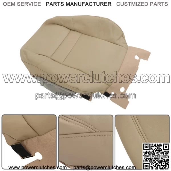 For 2007-2011 Honda CRV CR-V Beige Tan Front Left Right Seat Cover Leather - Image 2