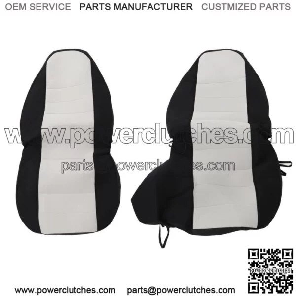 Fit For 1998-03 Ford Ranger 60/40 High Back Seats Car Seat Covers Blk/Silver - Image 5