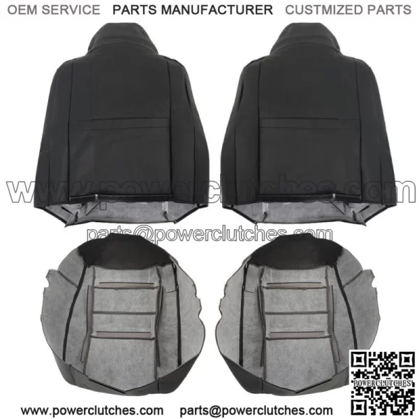 Seat Cover For 02-07 Ford F250 F350 Lariat Super Duty Front Perforated Black - Image 5