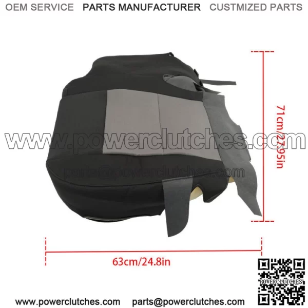 For Ford Ranger 2003-2010 2011 Front Driver Side Seat Cover Black Gray Cloth - Image 3