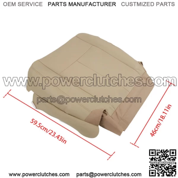 For 07-14 Ford Expedition Driver Bottom Perforated Leather Seat Cover - Image 3