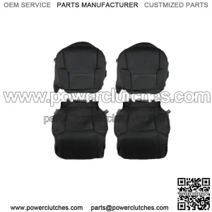 Front Seat Cover For 2003-08 2009 Toyota 4Runner Driver Passenger Black Leather