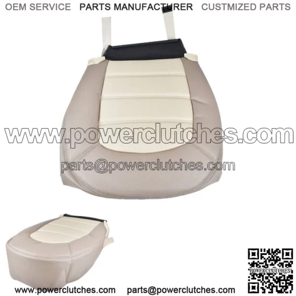 Driver Bottom Leatherette Seat Cover 2 Tone Beige For Ford Explorer 02 03 04 05 - Image 3