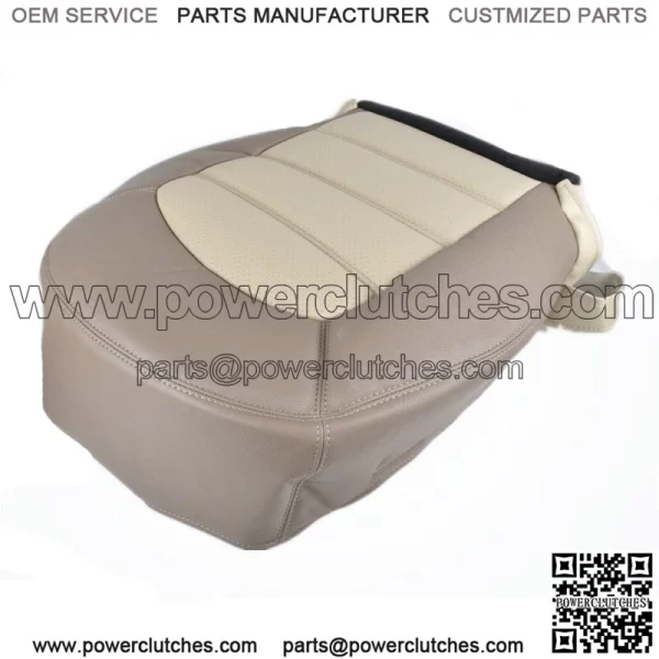 Driver Bottom Leatherette Seat Cover 2 Tone Beige For Ford Explorer 02 03 04 05 - Image 4