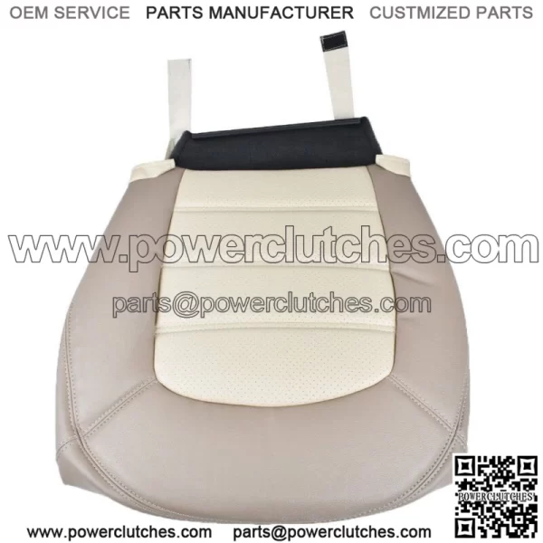 Driver Bottom Leatherette Seat Cover 2 Tone Beige For Ford Explorer 02 03 04 05 - Image 5