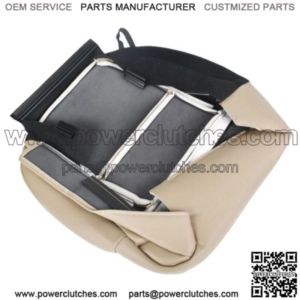 Driver Bottom Side Leatherette Seat Cover Tan For 05-08 Ford F150 Lariat FX4 STX - Image 2