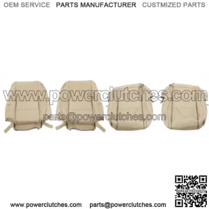 Seat Cover Driver & Passenger Bottom & Top Tan For 2000-2007 Toyota Sequoia