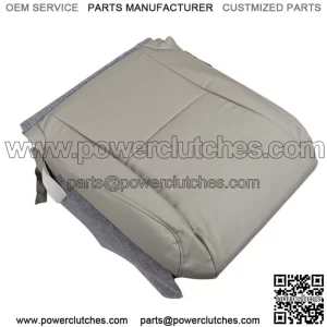 Front Driver Bottom Seat Cover Leather Gray Fit For 2010-2015 Lexus RX350 RX450h
