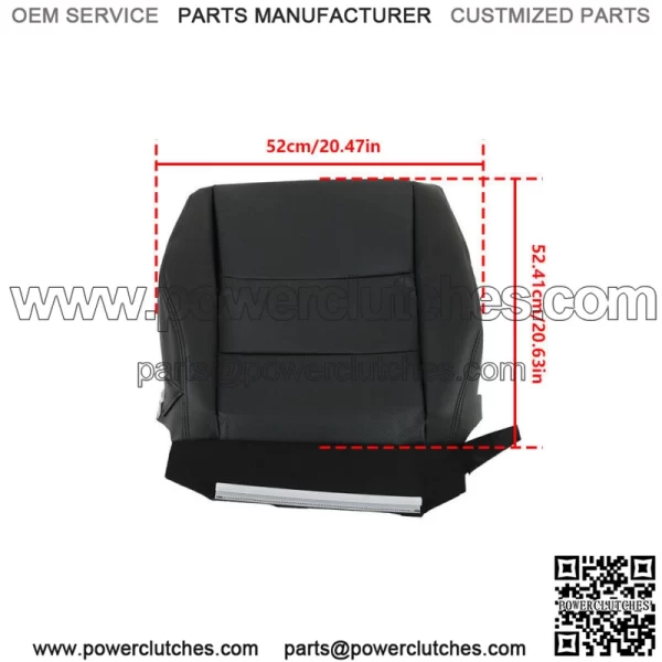 Seat Cover For 2007 2008-2012 Acura RDX Front Passenger Bottom Leather Black - Image 4