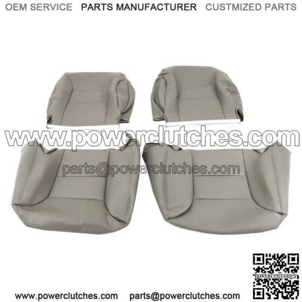 Seat Cover For 1995-1999 Chevy C1500 K1500 Driver Passenger Bottom&Back Gray - Image 4