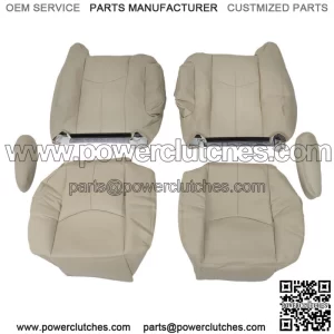 Seat Cover Light Tan For 2003-2005 2006 Chevy Tahoe GMC Yukon Driver&Passenger