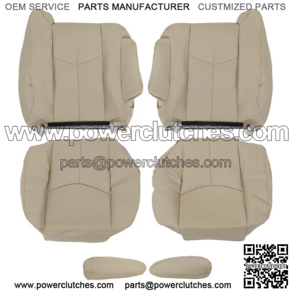 Seat Cover Light Tan For 2003-2005 2006 Chevy Tahoe GMC Yukon Driver&Passenger - Image 4